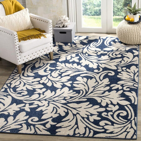 Safavieh Amherst Amt425P Navy / Ivory Rugs.