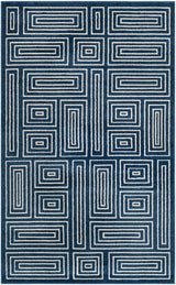 Safavieh Amherst Amt430P Navy/Ivory Rug.