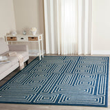 Safavieh Amherst Amt430P Navy/Ivory Rug.