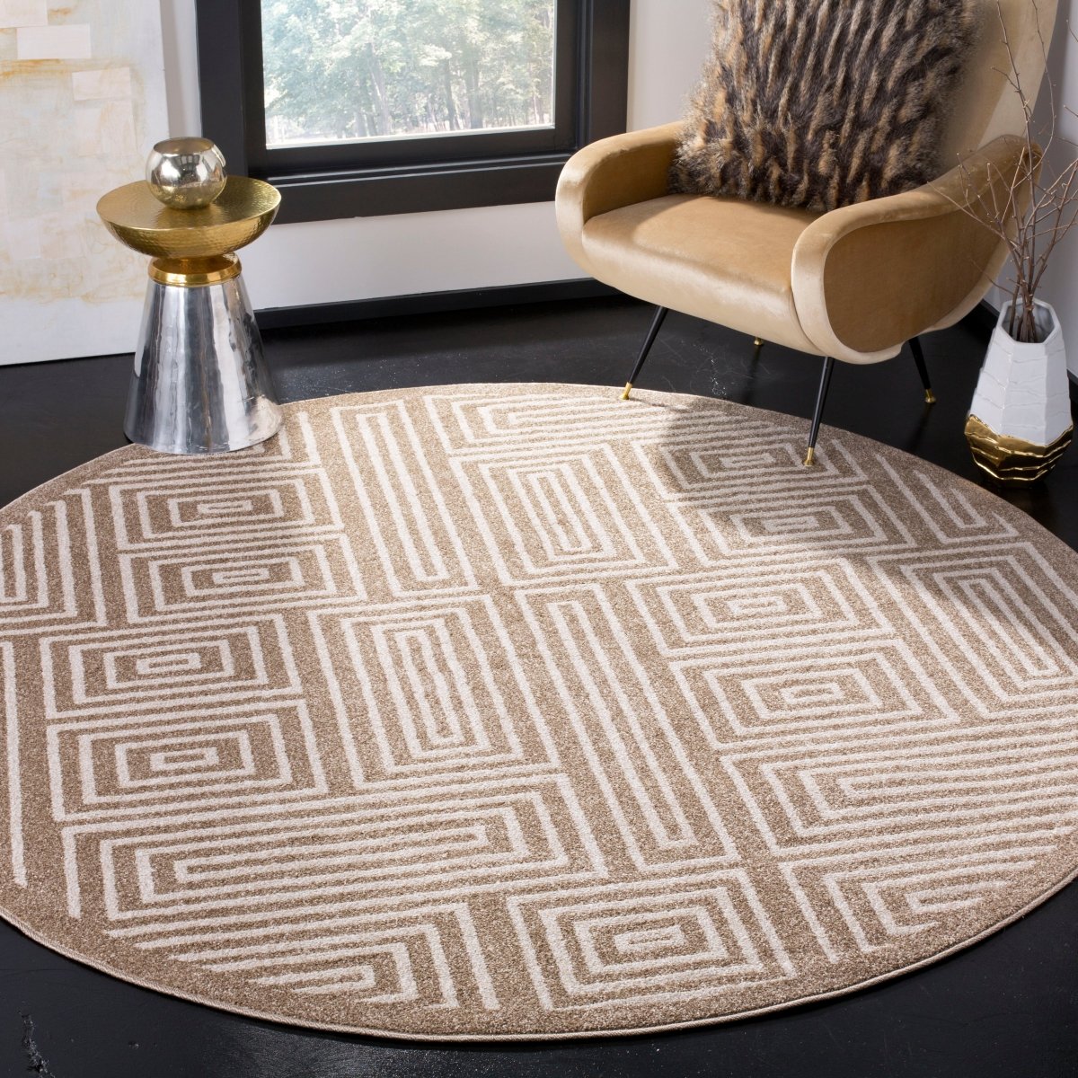 Safavieh Amherst Amt430S Wheat/Beige Rug.