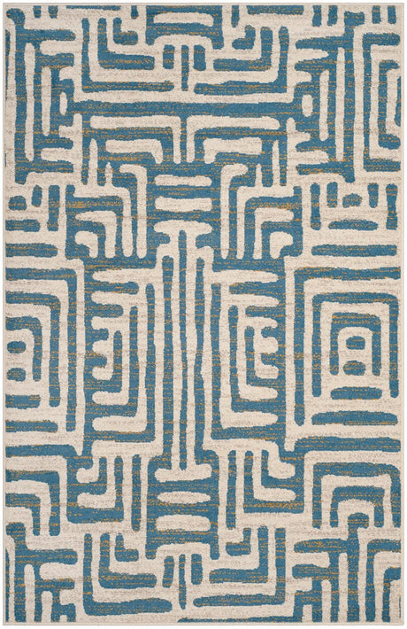 Safavieh Amsterdam Ams106C Ivory/Light Blue Rug.