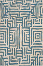 Safavieh Amsterdam Ams106C Ivory/Light Blue Rug.