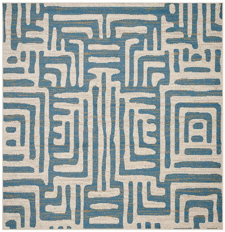 Safavieh Amsterdam Ams106C Ivory/Light Blue Rug.