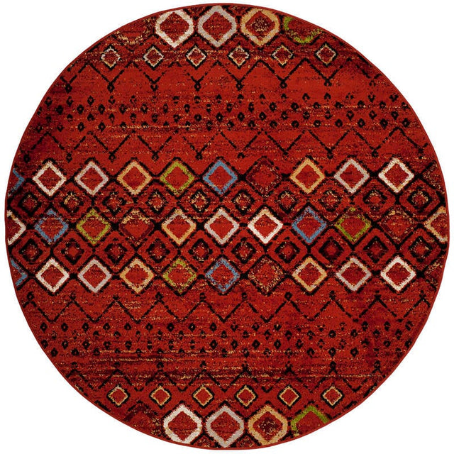 Safavieh Amsterdam Ams108D Terracotta/Multi Rug.