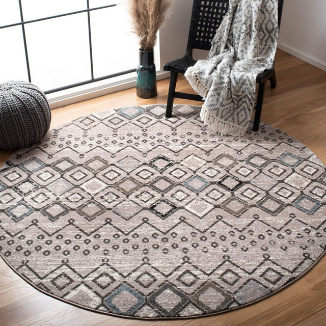 Safavieh Amsterdam Ams108F Light Grey/Brown Rugs.