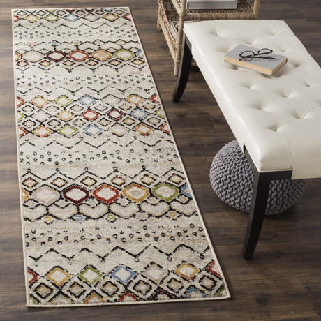 Safavieh Amsterdam Ams108K Ivory/Multi Rug - ams108k-3sq
