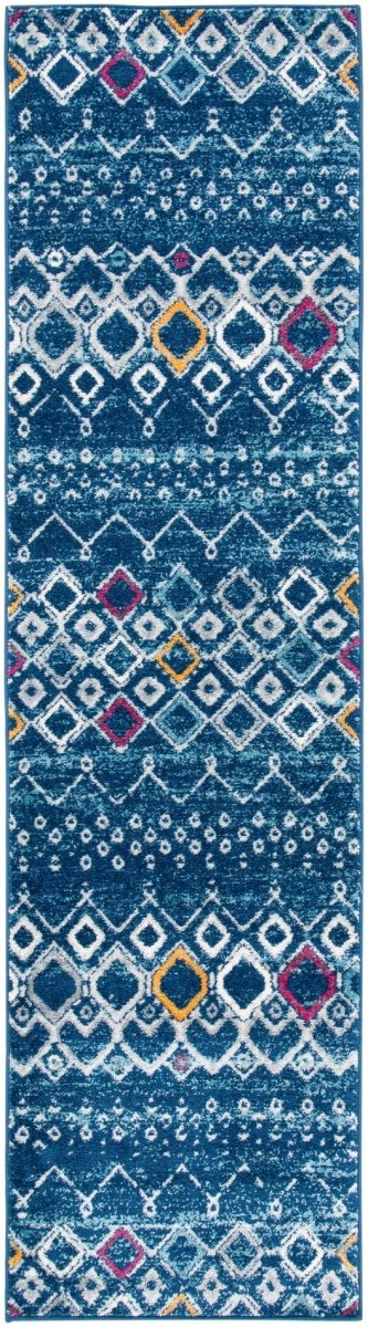 Safavieh Amsterdam Ams108M Navy/Turquoise Rugs.