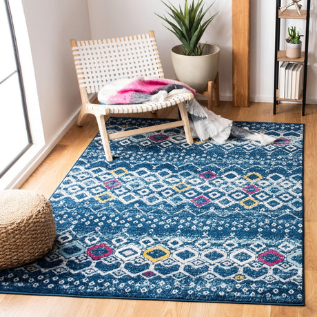 Safavieh Amsterdam Ams108M Navy/Turquoise Rugs.