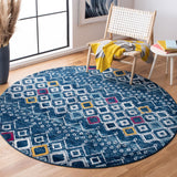 Safavieh Amsterdam Ams108M Navy/Turquoise Rugs.