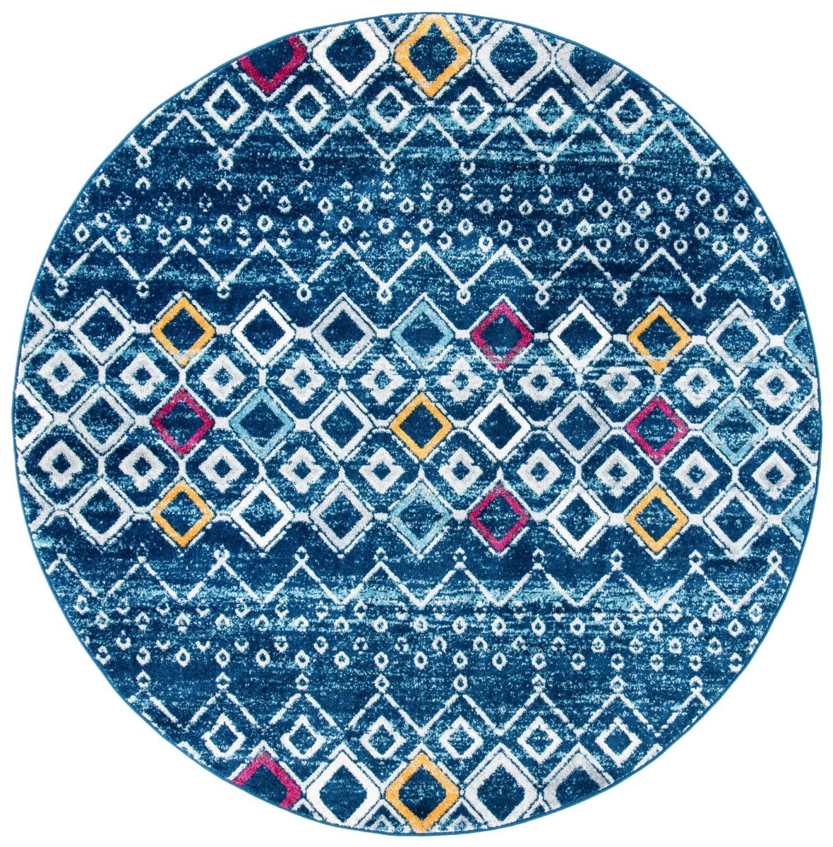 Safavieh Amsterdam Ams108M Navy/Turquoise Rugs.