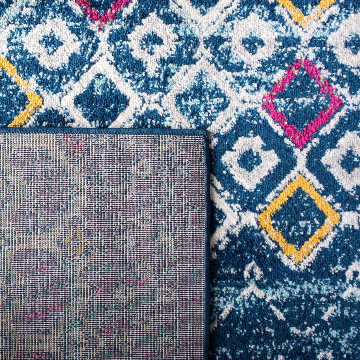 Safavieh Amsterdam Ams108M Navy/Turquoise Rugs.