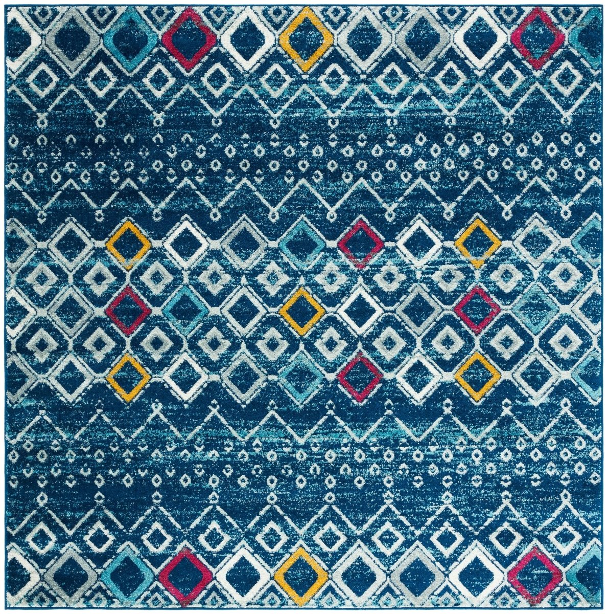 Safavieh Amsterdam Ams108M Navy/Turquoise Rugs.