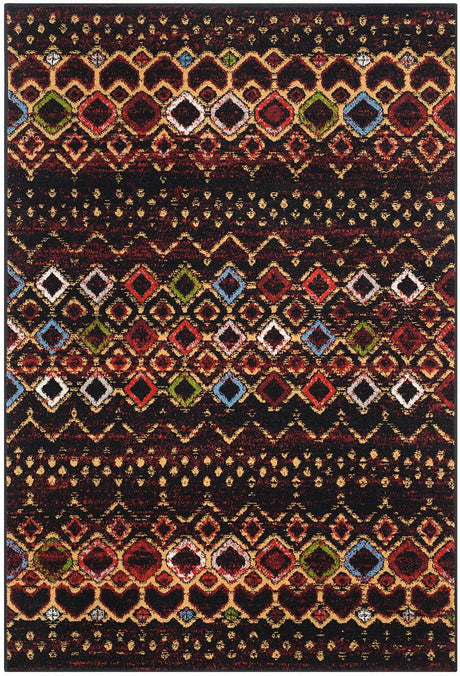 Safavieh Amsterdam Ams108P Black/Multi Rug.