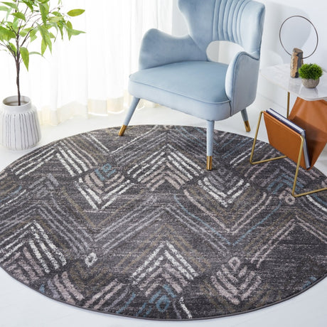 Safavieh Amsterdam Ams110F Dark Grey/Grey Rug.