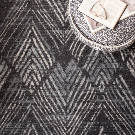 Safavieh Amsterdam Ams110G Dark Grey/Light Grey Rug.