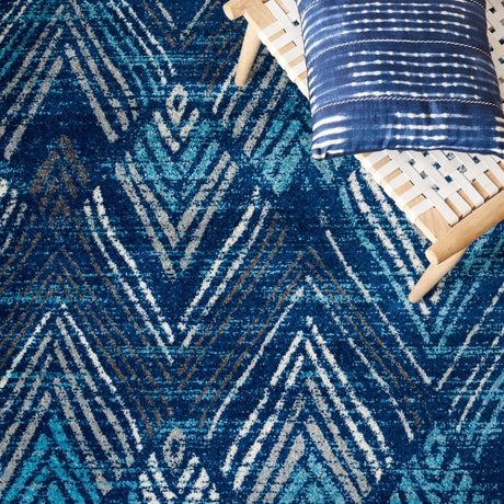 Safavieh Amsterdam Ams110N Navy/Aqua Rug.