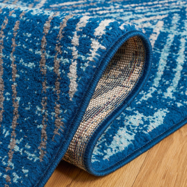 Safavieh Amsterdam Ams110N Navy/Aqua Rug.