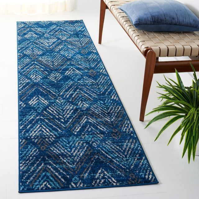 Safavieh Amsterdam Ams110N Navy/Aqua Rug.