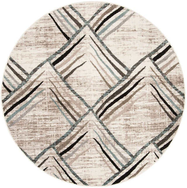 Safavieh Amsterdam Ams112A Cream / Charcoal Rugs.