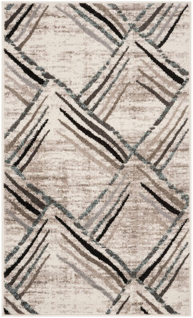 Safavieh Amsterdam Ams112A Cream / Charcoal Rugs.