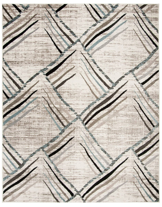 Safavieh Amsterdam Ams112A Cream / Charcoal Rugs.