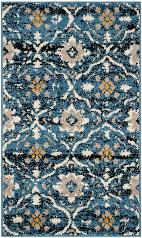 Safavieh Amsterdam Ams113M Blue / Creme Rugs.