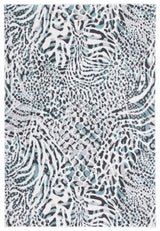 Safavieh Amsterdam Ams187K Ivory/Teal Rug.