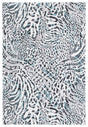 Safavieh Amsterdam Ams187K Ivory/Teal Rug.