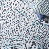 Safavieh Amsterdam Ams187K Ivory/Teal Rug.