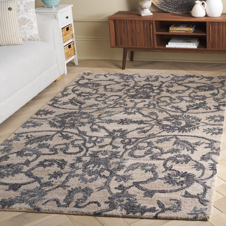 Safavieh Anatolia An401B Beige/Black Rug.