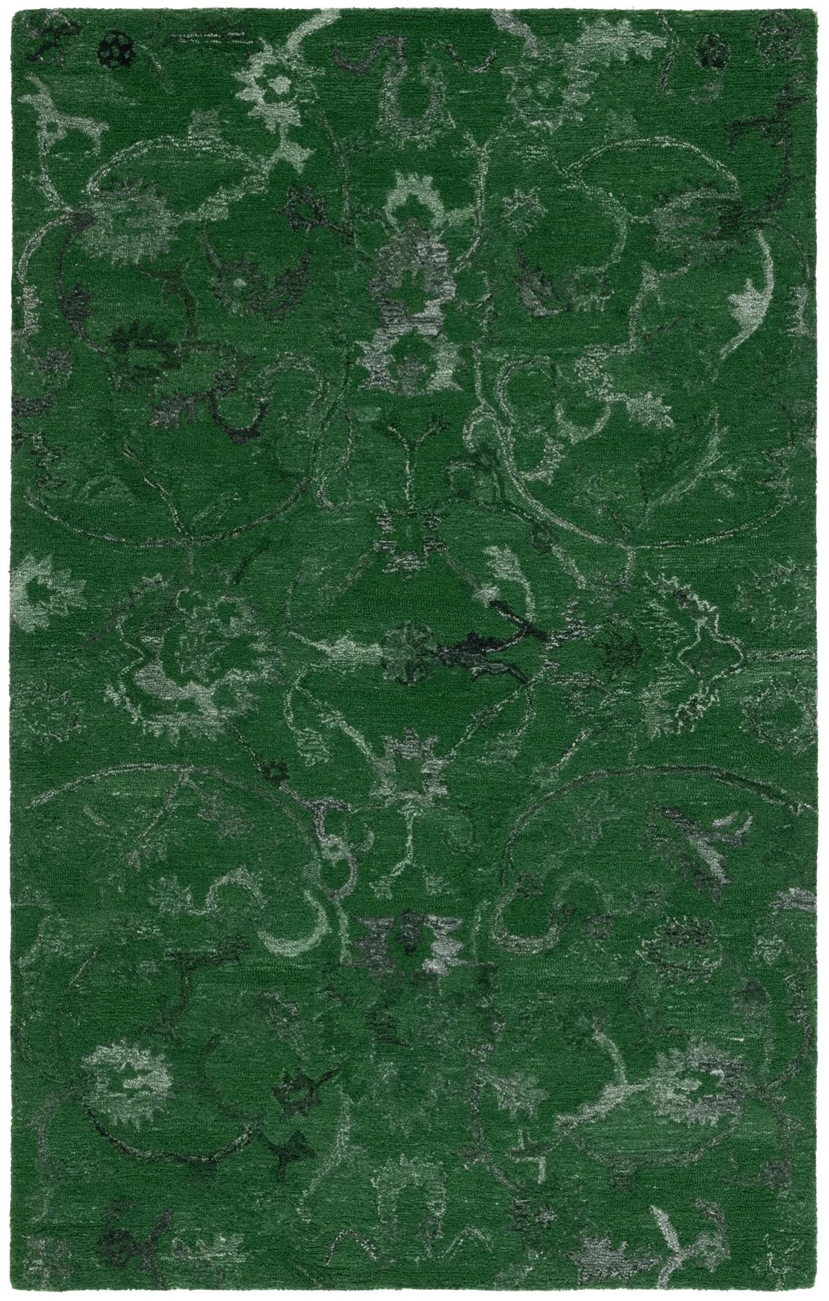 Safavieh Anatolia 4'-0" x 6'-0" Rug in Dark Green