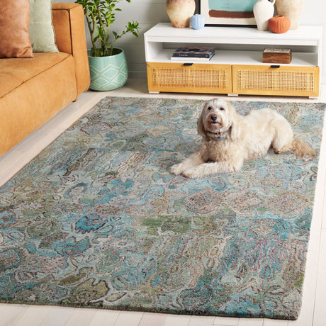 Safavieh Anatolia An403J Teal/Green Rug.