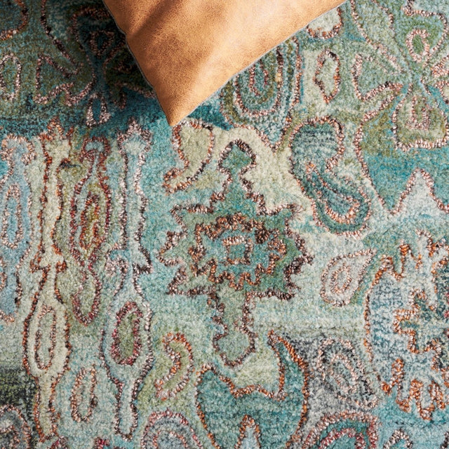 Safavieh Anatolia An403J Teal/Green Rug.