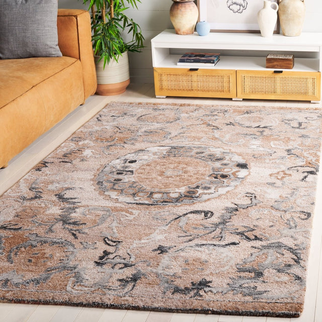 Safavieh Anatolia An404T Light Brown/Grey Rug.