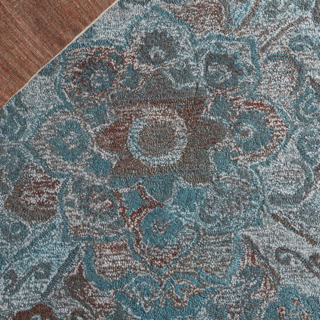 Safavieh Anatolia An407L Turquoise/Brown Rug.