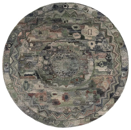Safavieh Anatolia 6'-0" x 6'-0" Rug in Grey / Green