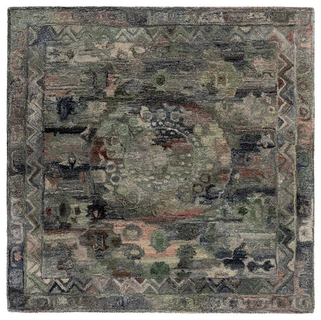 Safavieh Anatolia 6'-0" x 6'-0" Rug in Grey / Green