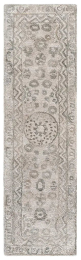 Safavieh Anatolia 2'-3" x 8'-0" Rug in Light Grey / Sage