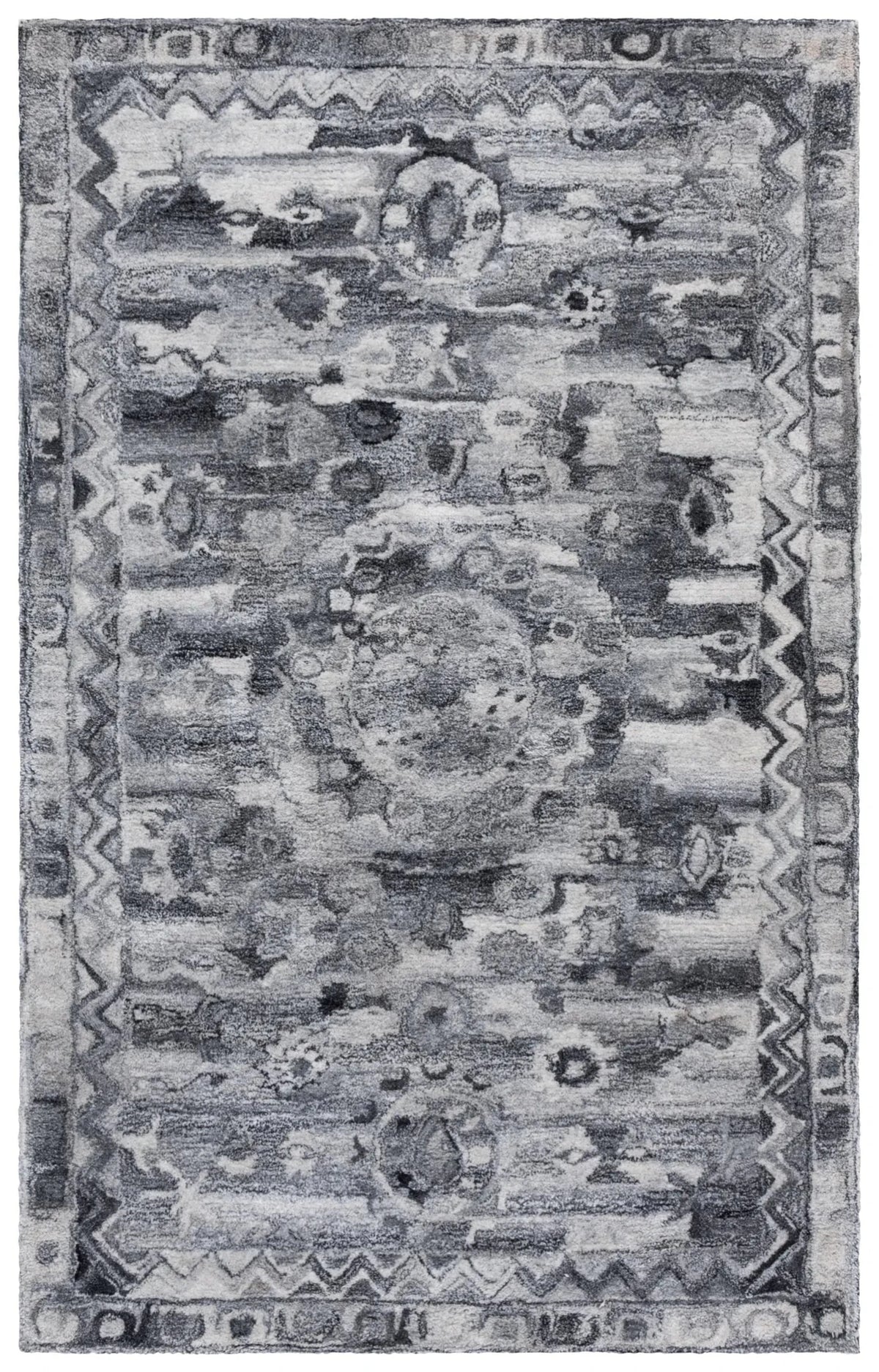 Safavieh Anatolia 4'-0" x 6'-0" Rug in Dark Grey