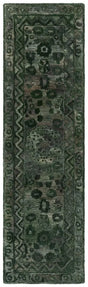 Safavieh Anatolia 2'-3" x 8'-0" Rug in Dark Green / Grey