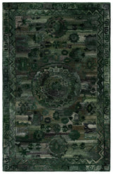 Safavieh Anatolia 4'-0" x 6'-0" Rug in Dark Green / Grey