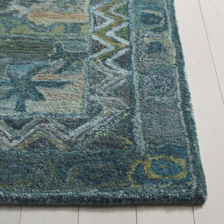 Safavieh Anatolia An411Y Aqua/Green Rug.