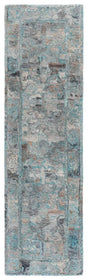 Safavieh Anatolia 2'-3" x 8'-0" Rug in Turquoise / Grey