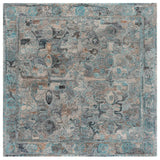 Safavieh Anatolia 6'-0" x 6'-0" Rug in Turquoise / Grey
