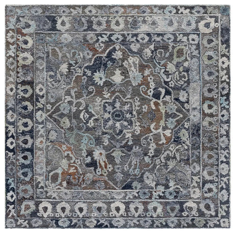 Safavieh Anatolia 6'-0" x 6'-0" Rug in Grey / Ivory