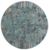 Safavieh Anatolia 6'-0" x 6'-0" Rug in Grey / Turquoise