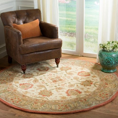 Safavieh Anatolia An512E Ivory / Rust Rugs.