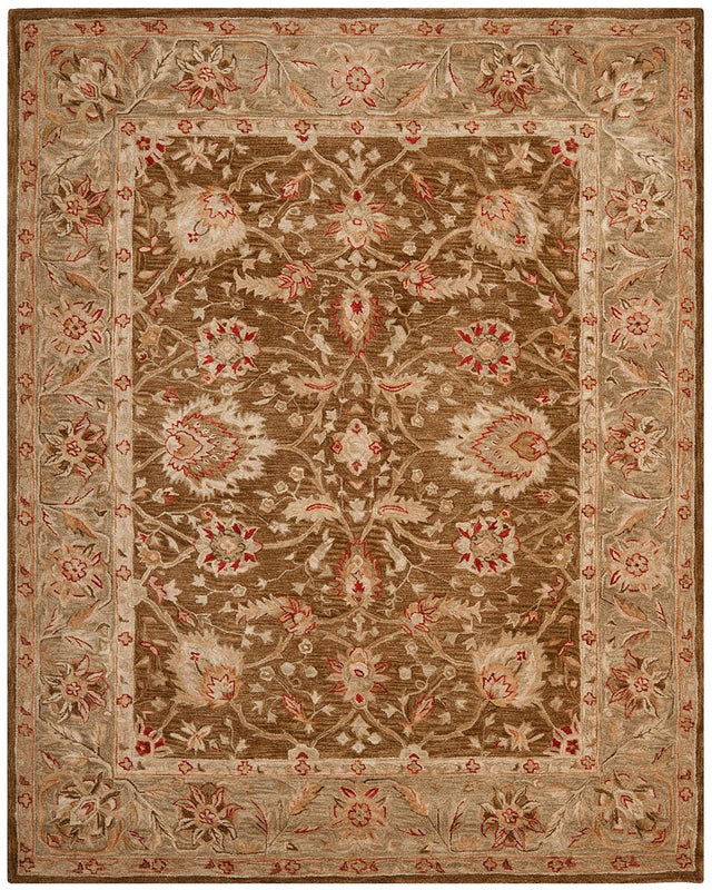 Safavieh Anatolia An512F Brown / Green Rugs.