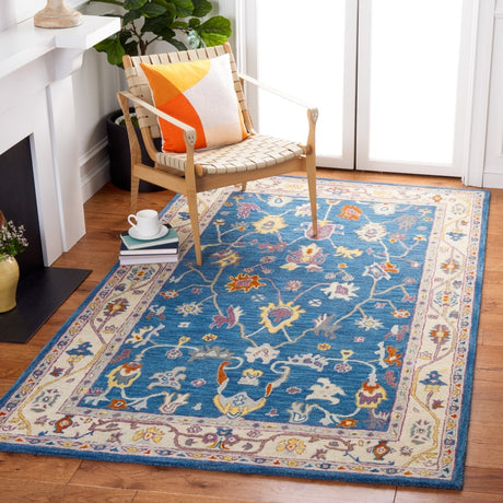 Safavieh Anatolia An513M Blue/Ivory Rug.