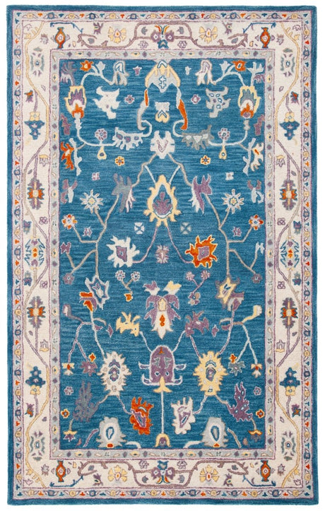 Safavieh Anatolia An513M Blue/Ivory Rug.